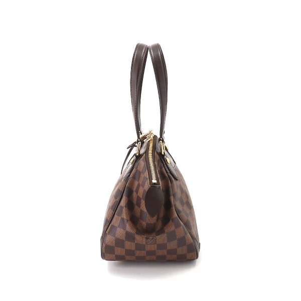 3 Louis Vuitton Damier Verona PM Hand Bag Ebene Brown Gold Hardware