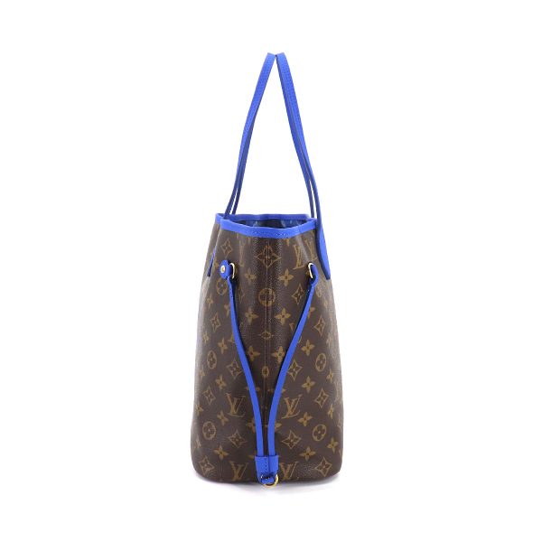 3 Louis Vuitton Monogram Ikat Flower Neverfull MM Tote Bag Grand Blue