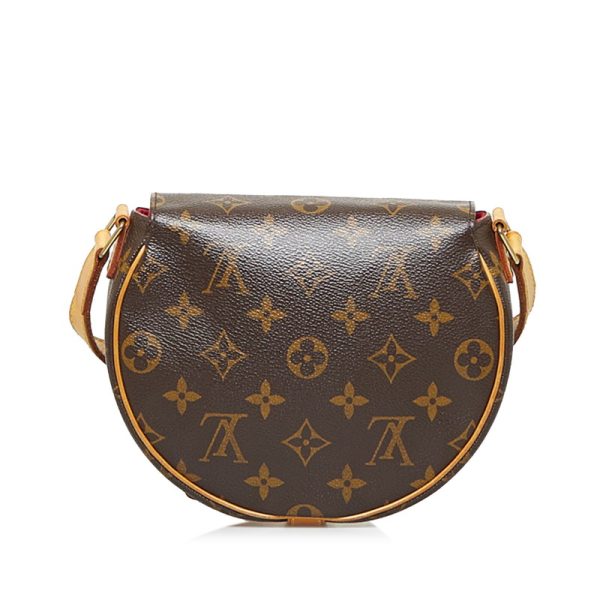 3 Louis Vuitton Monogram Tambourine Crossbody Shoulder Bag Brown