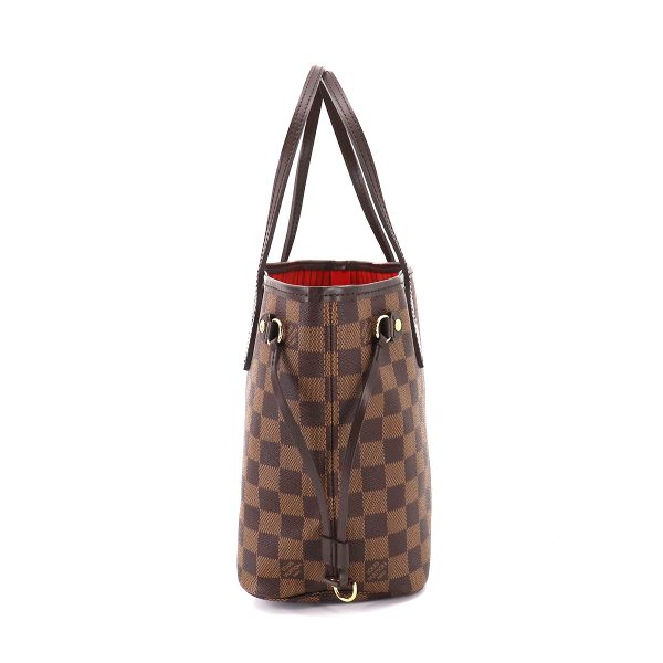 3 Louis Vuitton Damier Neverfull PM Tote Bag Ebene Brown Gold Hardware