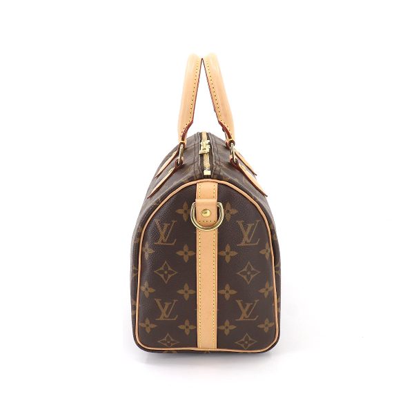 3 Louis Vuitton Monogram Speedy Bandouliere 25 Shoulder Bag Brown