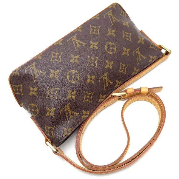 3 Louis Vuitton Monogram Trotter Shoulder Bag Brown