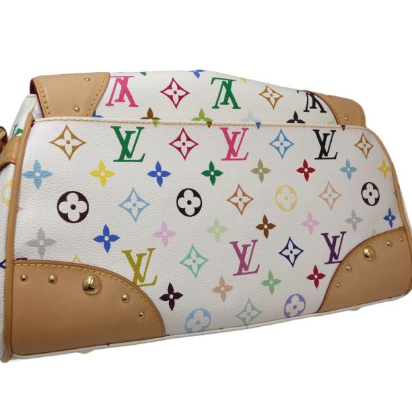 3 Louis Vuitton Multicolor Beverly MM Shoulder Bag White