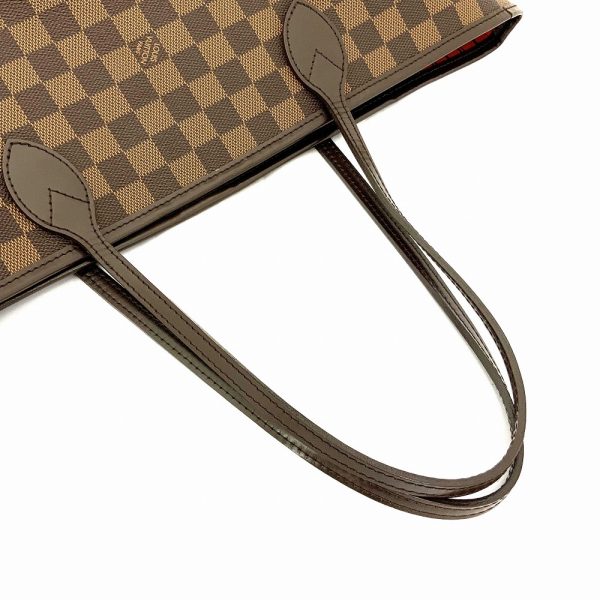 3 Louis Vuitton Neverfull MM Tote Bag Damier Ebene Brown