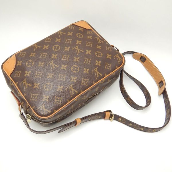 3 Louis Vuitton Monogram Crossbody Shoulder Bag Brown