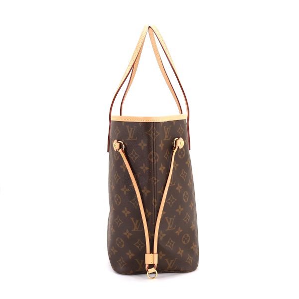 3 Louis Vuitton Monogram Neverfull MM Tote Bag Brown