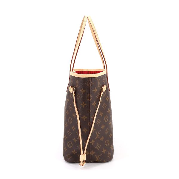 3 Louis Vuitton Monogram Neverfull MM Tote Bag Brown