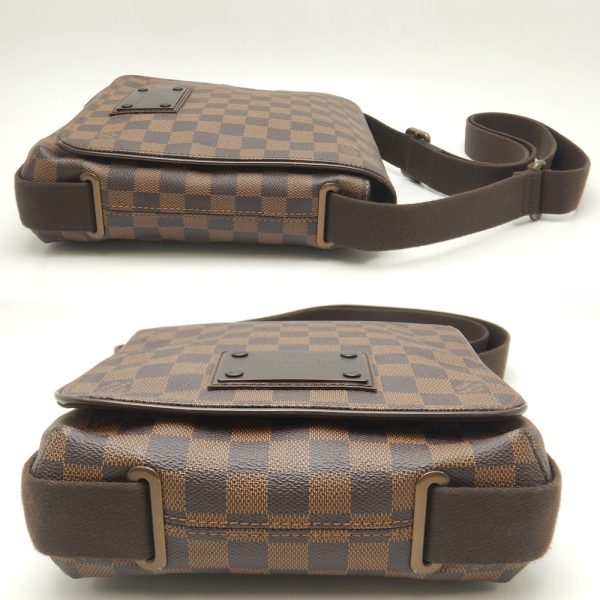 3 Louis Vuitton Damier Brooklyn PM Shoulder Bag Ebene