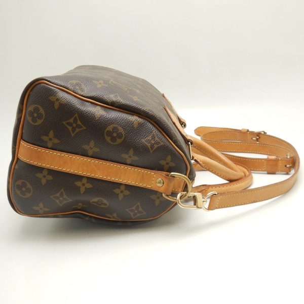 3 Louis Vuitton Monogram Speedy Bandouliere 25 Handbag Brown