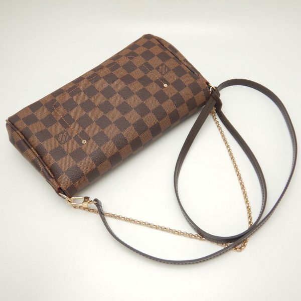 3 Louis Vuitton Damier Favorite MM Shoulder Bag Ebene