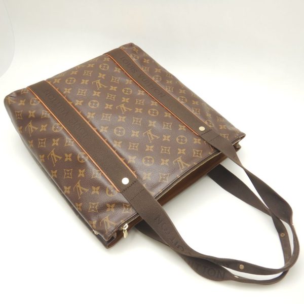 3 Louis Vuitton Monogram Bobourg Tote Bag Brown