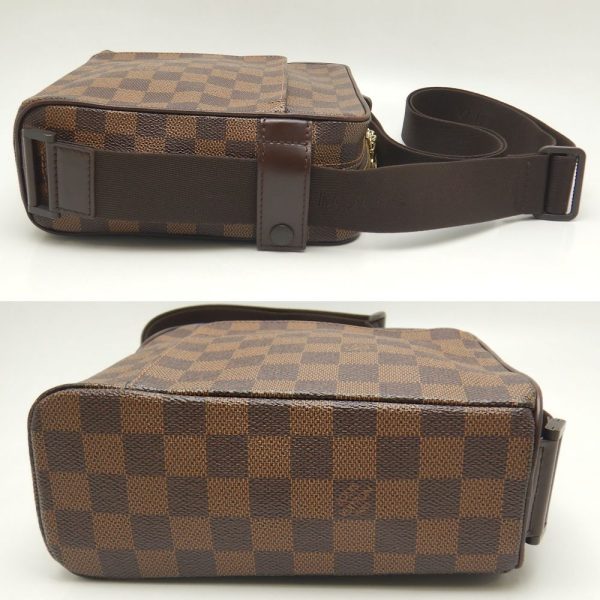 3 Louis Vuitton Damier Olaf PM Shoulder Bag Ebene