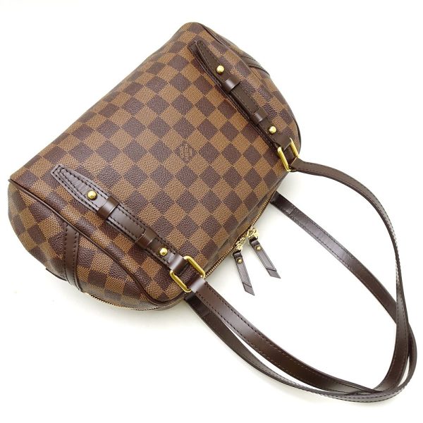 3 Louis Vuitton Damier Rivington PM Tote Bag Ebene