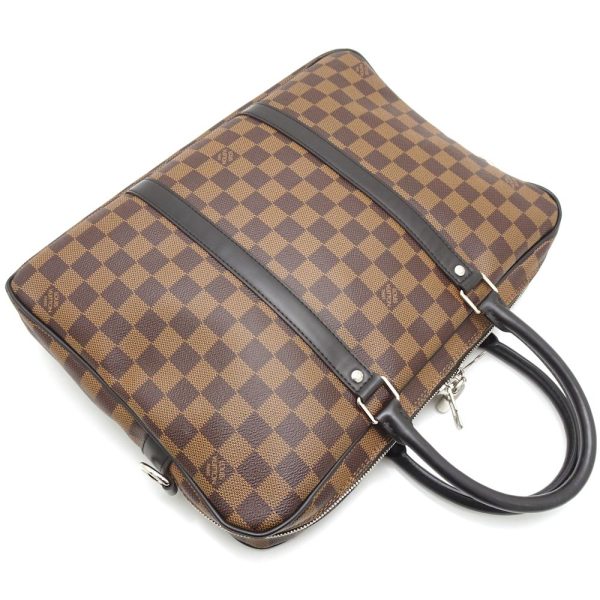 3 Louis Vuitton Damier Document Voyage PM Ebene Business Bag Brown