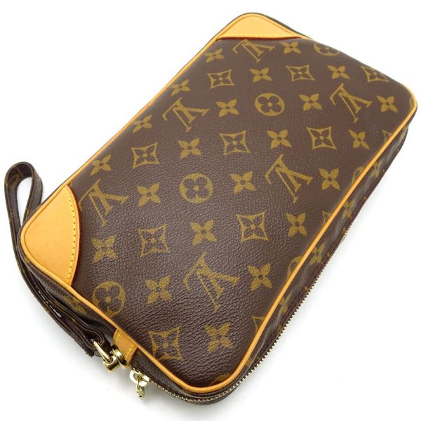 3 Louis Vuitton Monogram Marly Dragonne Brown Clutch Bag