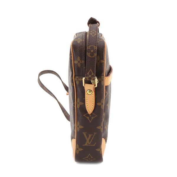 3 Louis Vuitton Monogram Danube Shoulder Bag Brown Gold Hardware