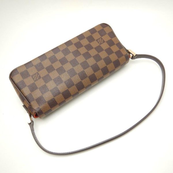 3 Louis Vuitton Damier Recoleta Ebene Handbag Brown