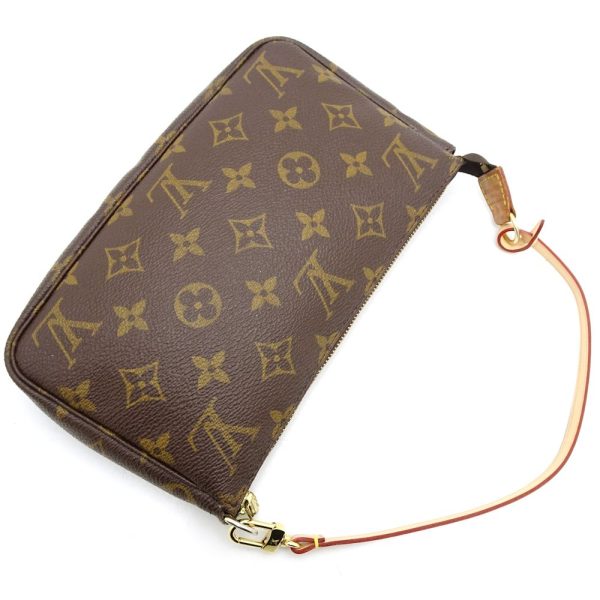 3 Louis Vuitton Monogram Pochette Accessoires Brown