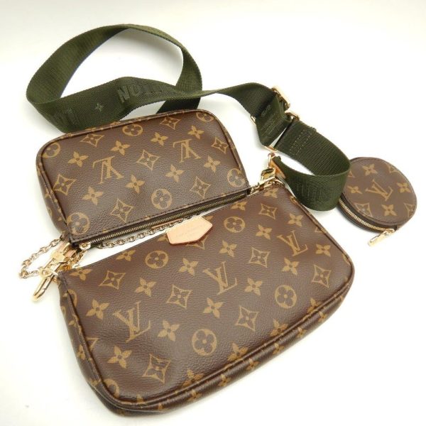 3 Louis Vuitton Monogram Multi Pochette Accessoire Brown