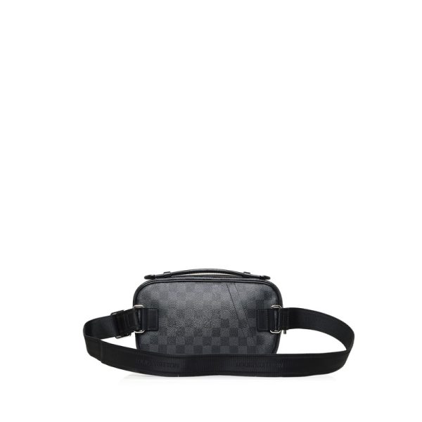 3 Louis Vuitton Damier Anfini Ambrel Body Bag Handbag 2way Black