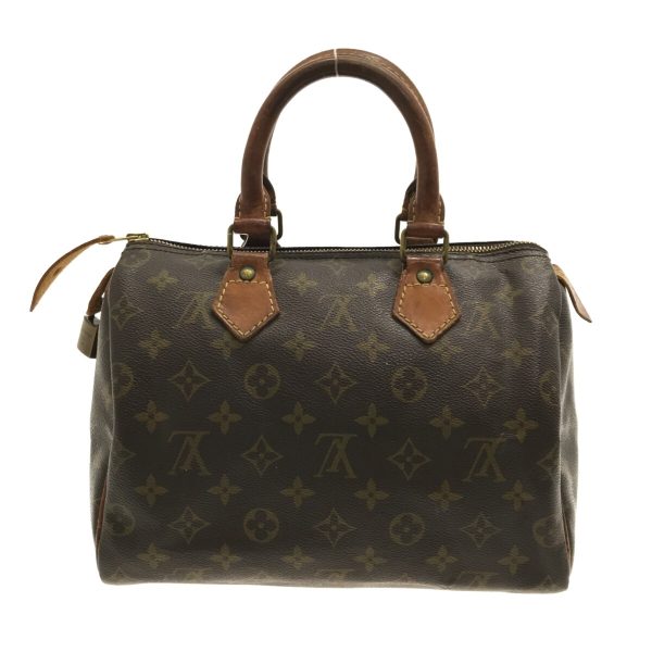 3 Louis Vuitton Speedy 25 Handbag Monogram Canvas