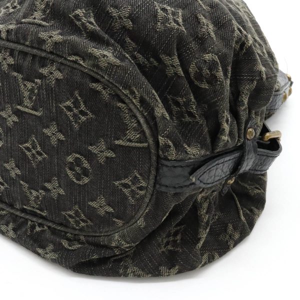 3 Louis Vuitton Monogram Denim Xs Diagonal Leather Noir Black