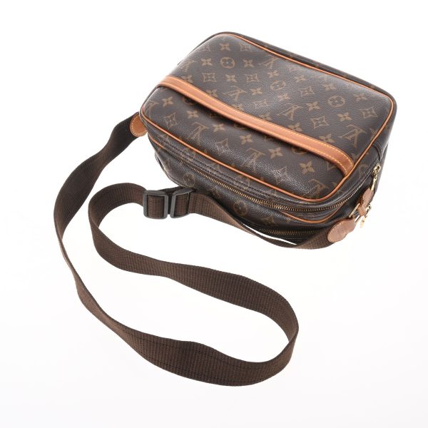 3 Louis Vuitton Monogram Reporter PM Brown Canvas Shoulder Bag