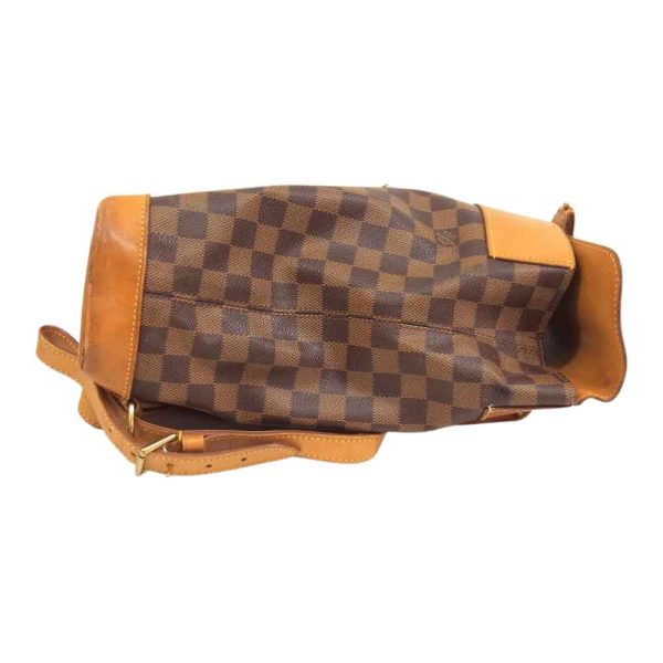 3 Louis Vuitton Damier Backpack Rucksack Brown