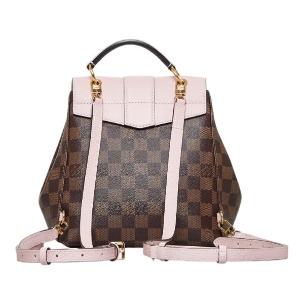 3 Louis Vuitton Damier Clapton Rucksack Backpack Magnolia Pink PVC Leather