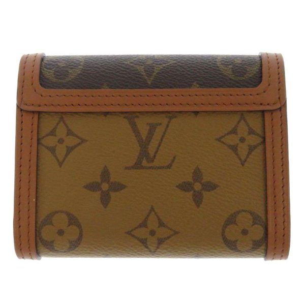 3 Louis Vuitton Trifold Wallet Monogram Reverse Portefeuille Dauphine Compact