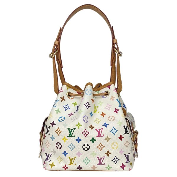 3 Louis Vuitton Petit Noe Drawstring Shoulder Bag Monogram Multicolor