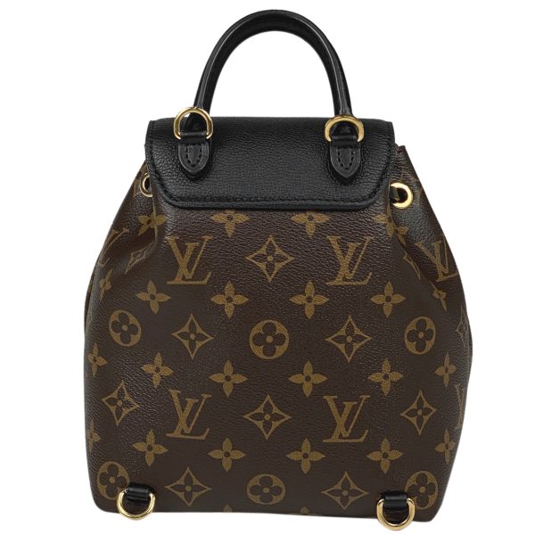 3 Louis Vuitton Montsouris NM BB Backpack Monogram Brown Black