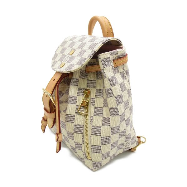 3 Louis Vuitton Sperone BB Backpack Backpack Bag Canvas Damier Azur