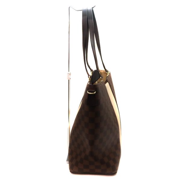 3 Louis Vuitton Jersey Damier Canvas Ebene Brown Tote Bag