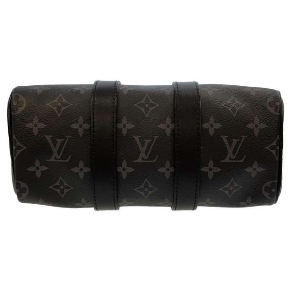 3 Louis Vuitton Handbag Monogram Eclipse Keepall Bandouliere 25 Black