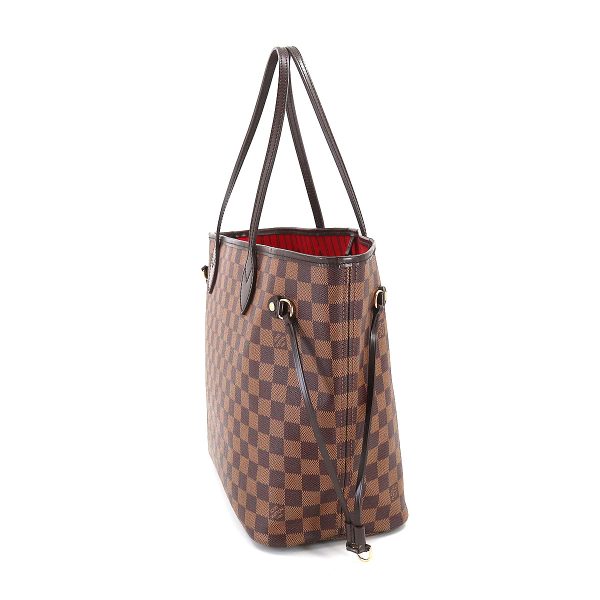 3 Louis Vuitton Damier Neverfull MM Tote Bag Ebene