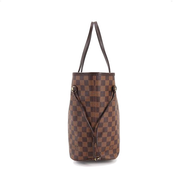 3 Louis Vuitton Damier Neverfull MM Tote Bag Ebene Cerise Brown Gold