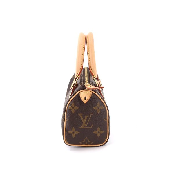 3 Louis Vuitton Monogram Mini Speedy Hand Bag Brown