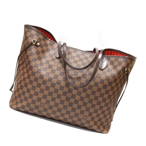 3 Louis Vuitton Neverfull GM Tote Bag Brown