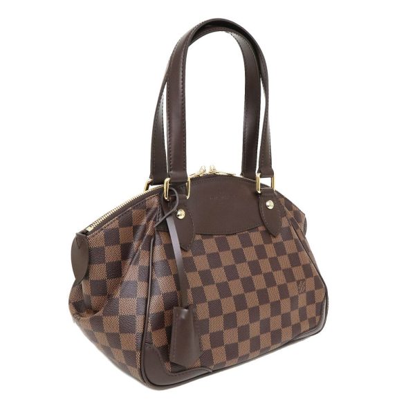 3 Louis Vuitton Verona PM Handbag Damier Leather Brown