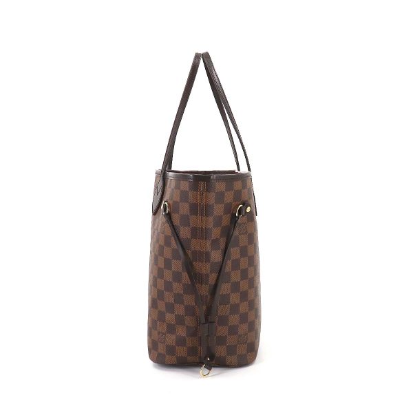 3 Louis Vuitton Damier Neverfull MM Tote Bag Brown Gold Metal Fittings