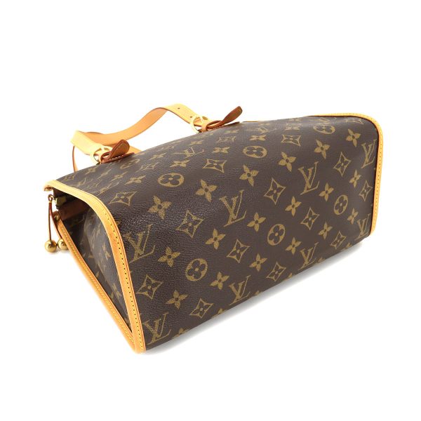 4 Louis Vuitton Monogram Popincourt O Tote Bag Brown Gold Hardware