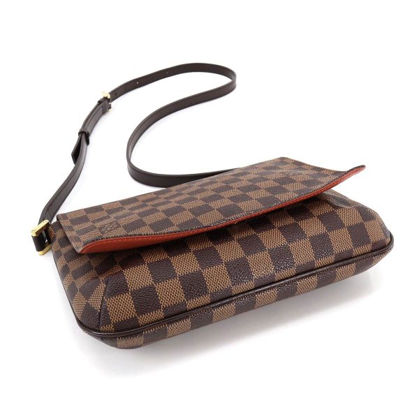 4 Louis Vuitton Damier Musette Tango Long Shoulder Bag Ebene