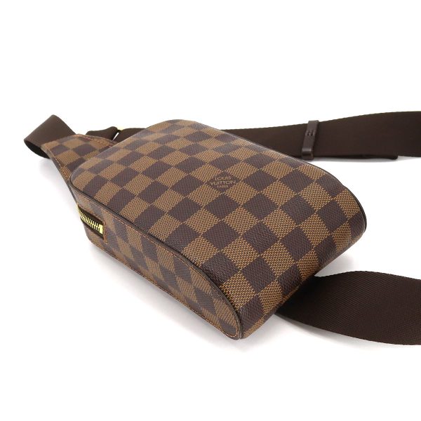 4 Louis Vuitton Damier Geronimos Body Bag Waist Pouch Ebene Brown