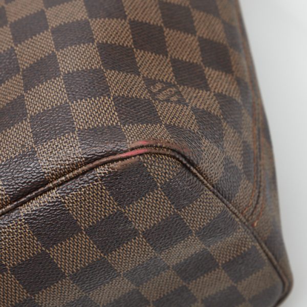 4 Louis Vuitton Damier Neverfull MM Shoulder Bag Tote Bag Brown