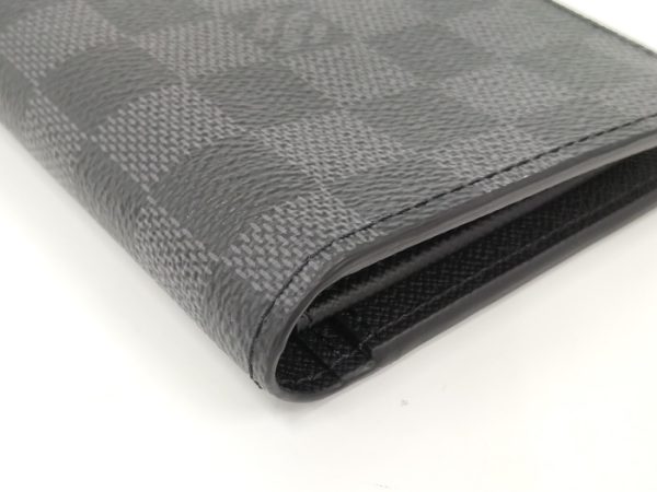 4 Louis Vuitton Portefeuille Bifold Long Wallet Damier Graphite