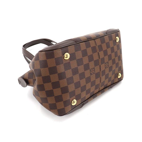 4 Louis Vuitton Damier Verona PM Hand Bag Ebene Brown Gold Hardware