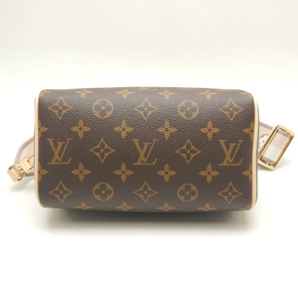 4 Louis Vuitton Monogram Speedy Bandouliere 20 Handbag Beige