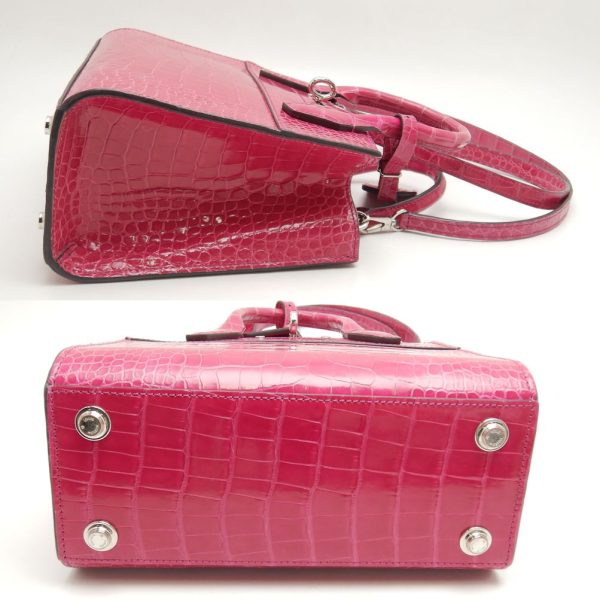 4 Louis Vuitton Mini Handbag Alligator Rose Fuchsia