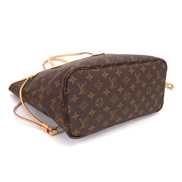 4 Louis Vuitton Monogram Neverfull MM Tote Bag Brown